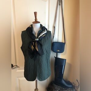 Northern Reflections green  Quilted Vest